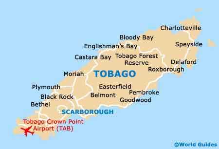 Lavorare nei Caraibi a Trinidad Tobago-mappa