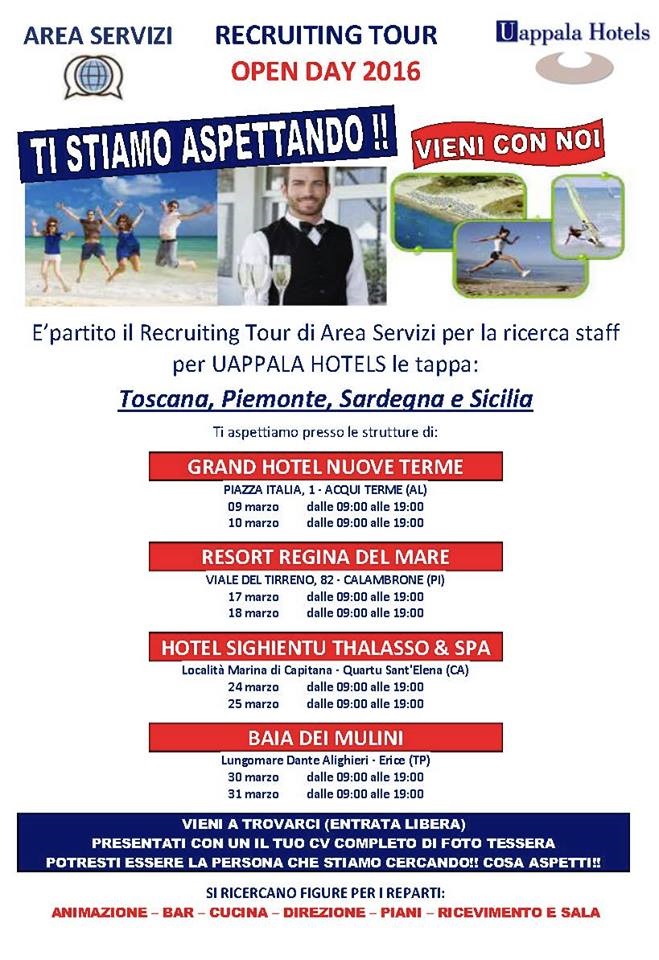 Lavorare con Uappala Hotels - Recruiting day 2016