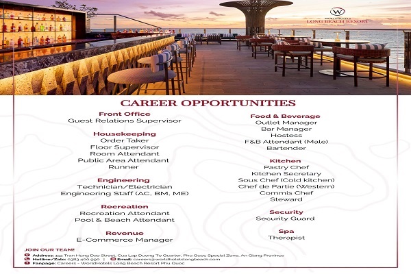 Resort job in Vietnam-Phu Quoc